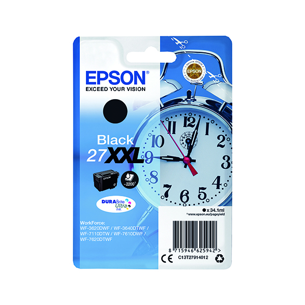 EPSON 27XXL INK CARTRIDGE BLACK