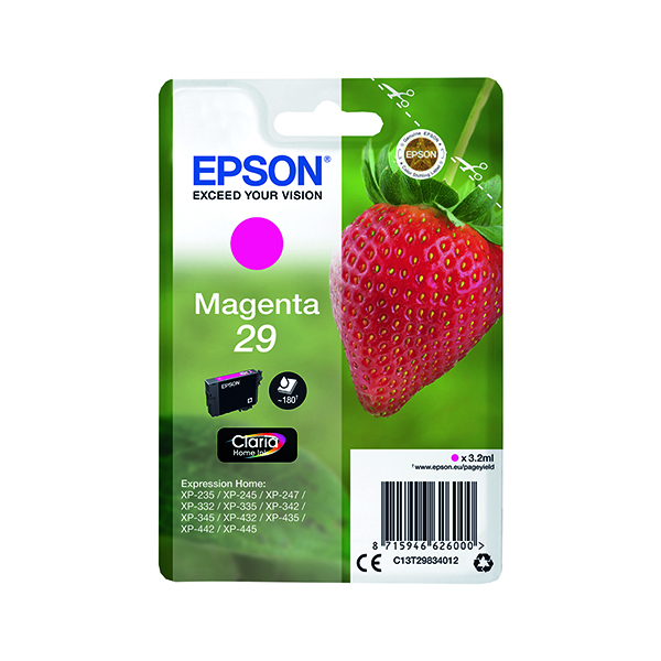 EPSON 29 HOME INK CARTRIDGE MAGENTA