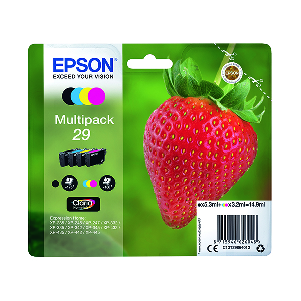 EPSON 29 INK CARTRIDGE MULTIPK CMYK