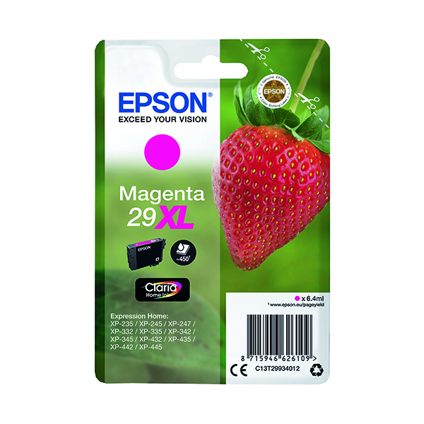 EPSON 29XL INK CARTRIDGE HY MAGENTA