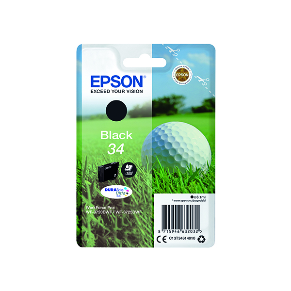 EPSON 34 INK CARTRIDGE BLACK