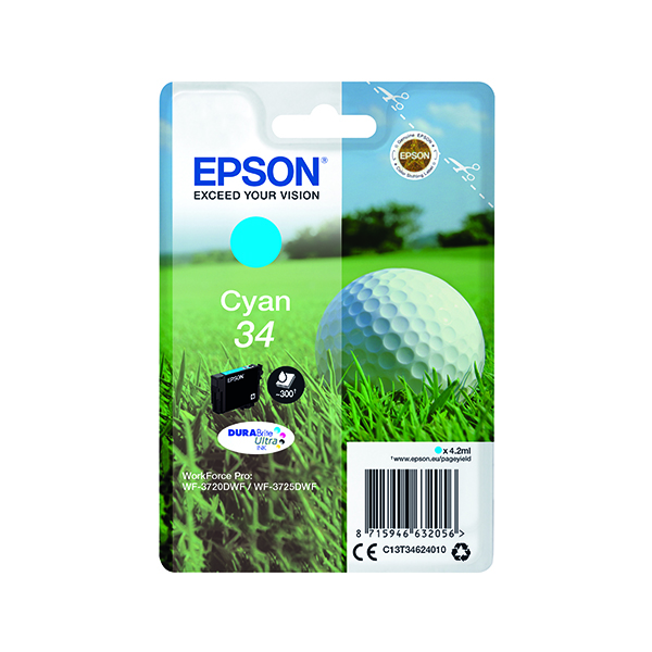 EPSON 34 INK CARTRIDGE CYAN