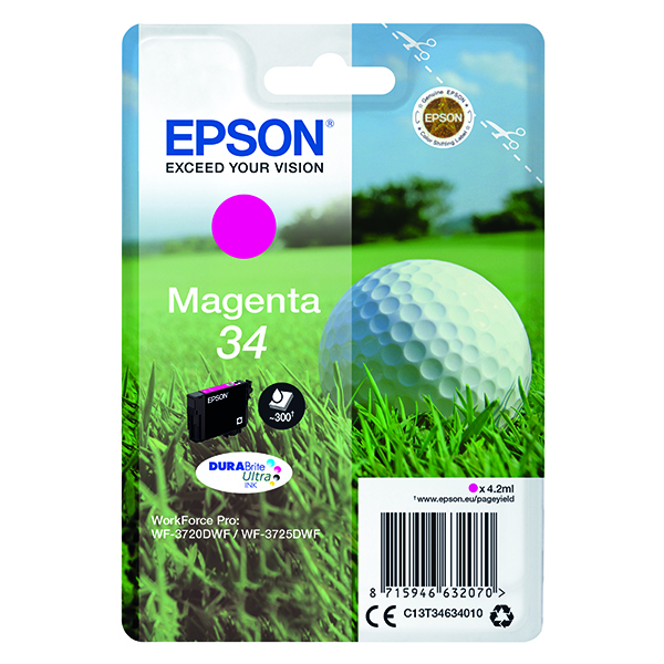 EPSON 34 INK CARTRIDGE MAGENTA