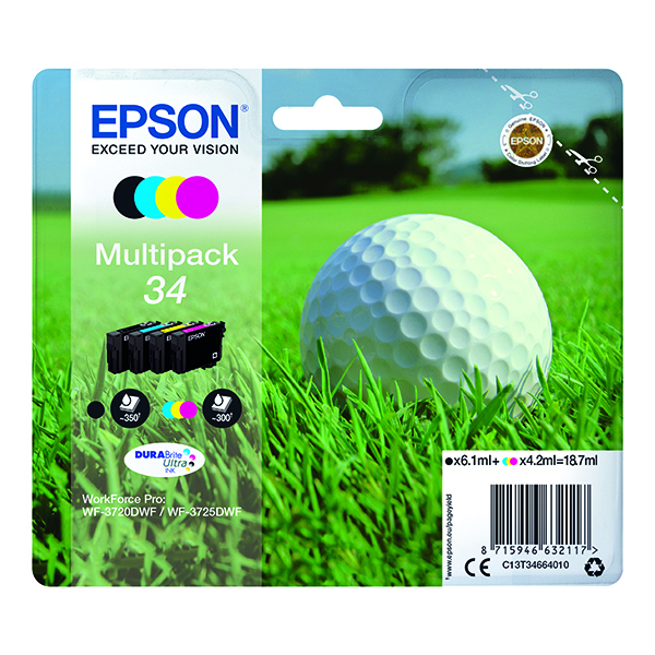 EPSON 34 INK CARTRIDGE MULTIPK CMYK