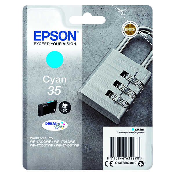 EPSON 35 INK CARTRIDGE CYAN