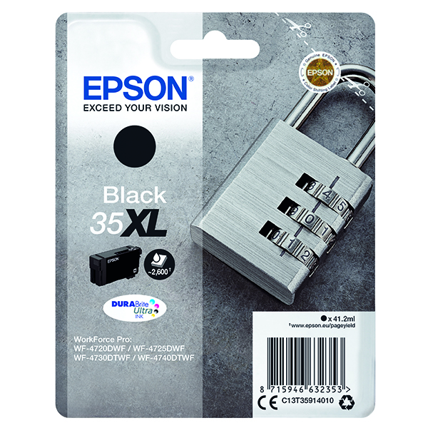 EPSON 35XL INK CARTRIDGE HY BLACK