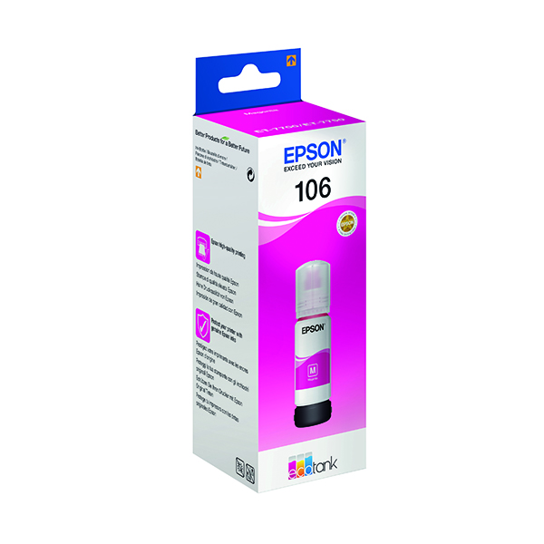 EPSON 106 INK BOTTLE ECOTANK MAGENTA