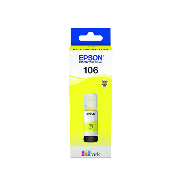 EPSON 106 INK BOTTLE ECOTANK YELLOW