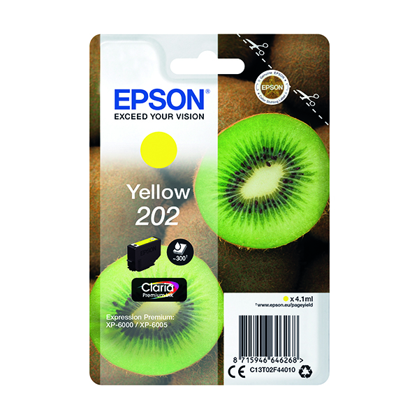 EPSON 202 INK CARTRIDGE YELLOW