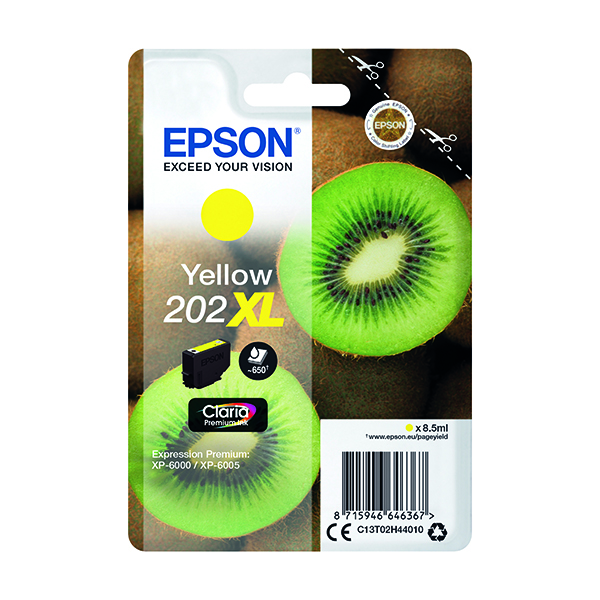 EPSON 202XL INK CART HY YELLOW