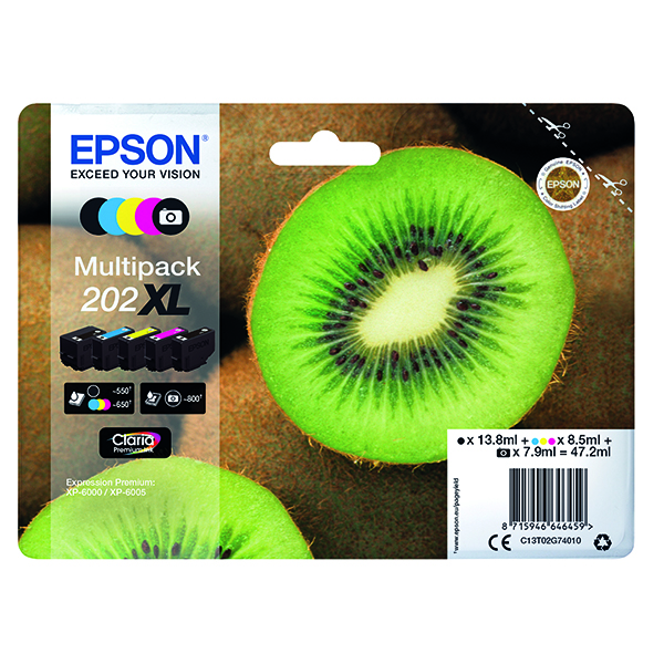 EPSON 202XL INK CART HY CMYK