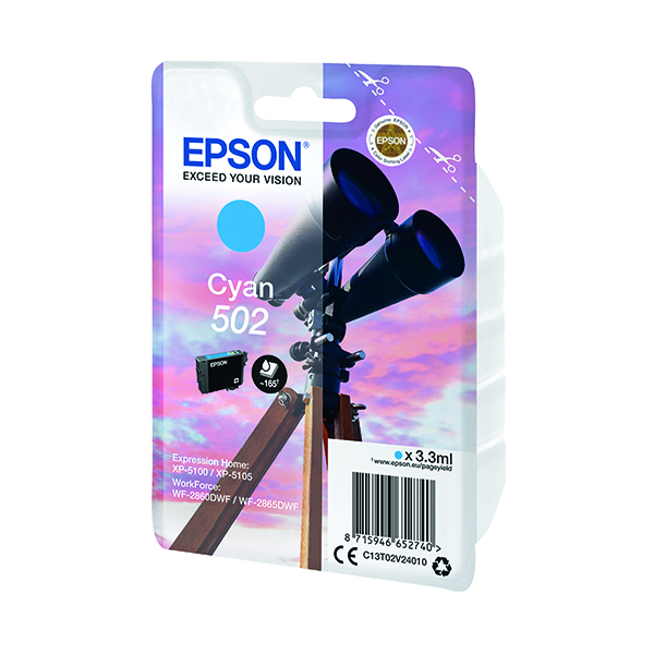 EPSON 502 INK CARTRIDGE CYAN