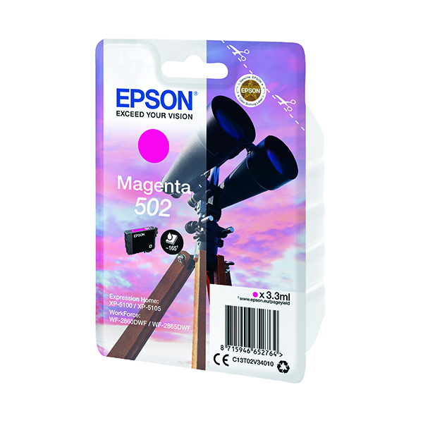 EPSON 502 INK CARTRIDGE MAGENTA