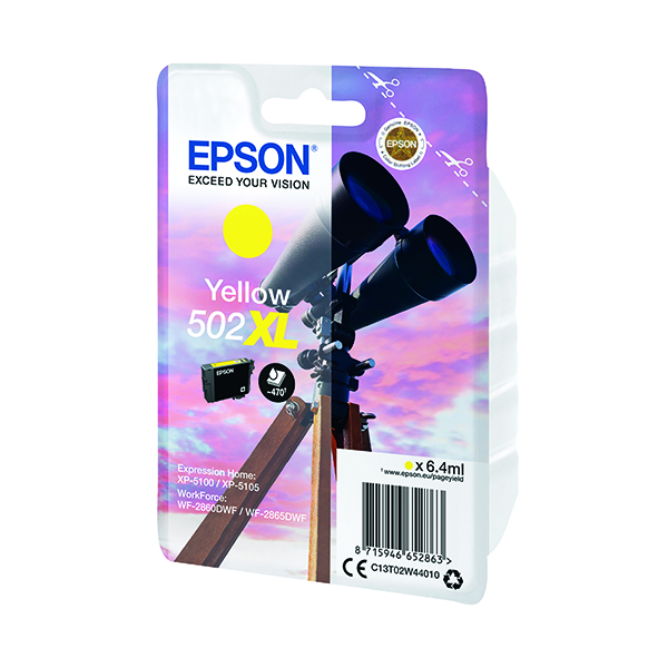 EPSON 502XL INK CARTRIDGE YELLOW