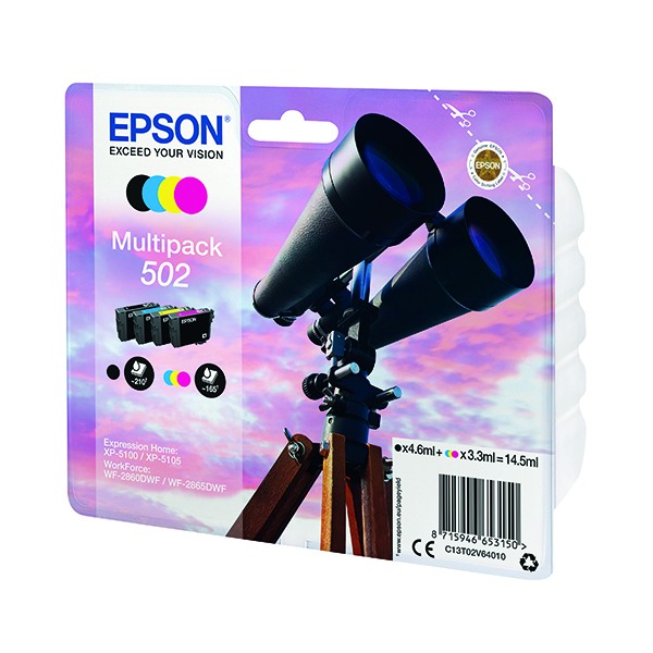 EPSON 502 INK CART MULTIPACK CMYK