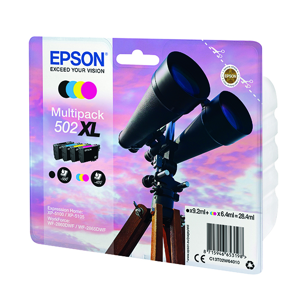 EPSON 502XL INK CART MULTIPACK CMYK