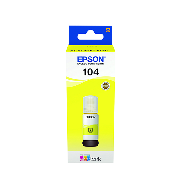 EPSON 104 INK BOTTLE ECOTANK YELLOW