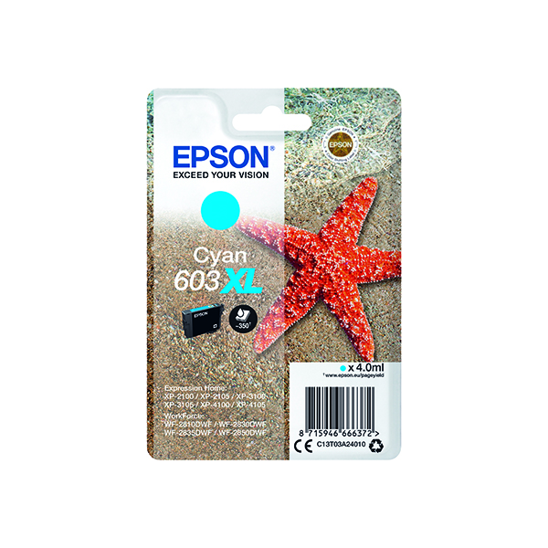 EPSON 603XL STARFISH INK CART CYAN