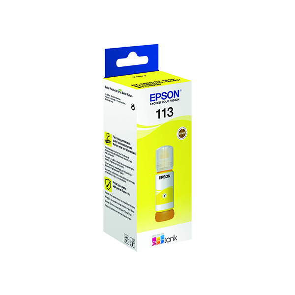 EPSON 113 INK BOTTLE ECOTANK YELLOW