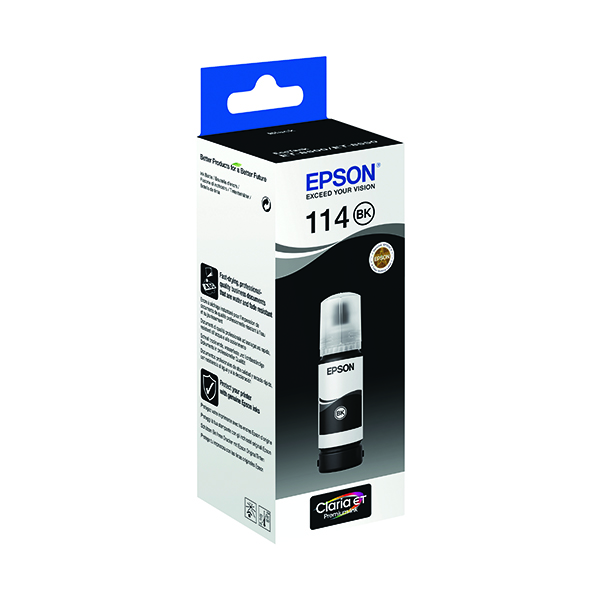 EPSON 114 INK BOTTLE ECOTANK PGM BLK