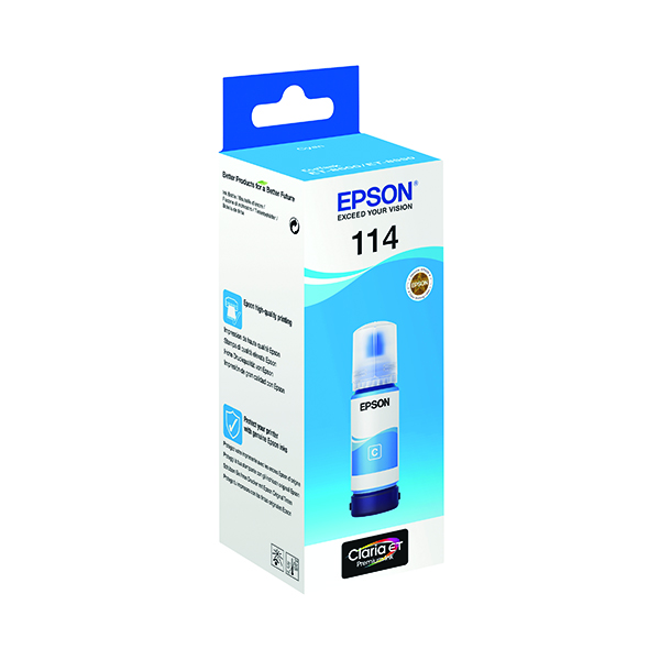 EPSON 114 INK BOTTLE ECOTANK CYAN