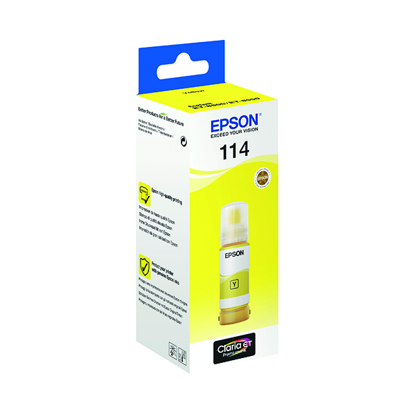 EPSON 114 INK BOTTLE ECOTANK YELLOW