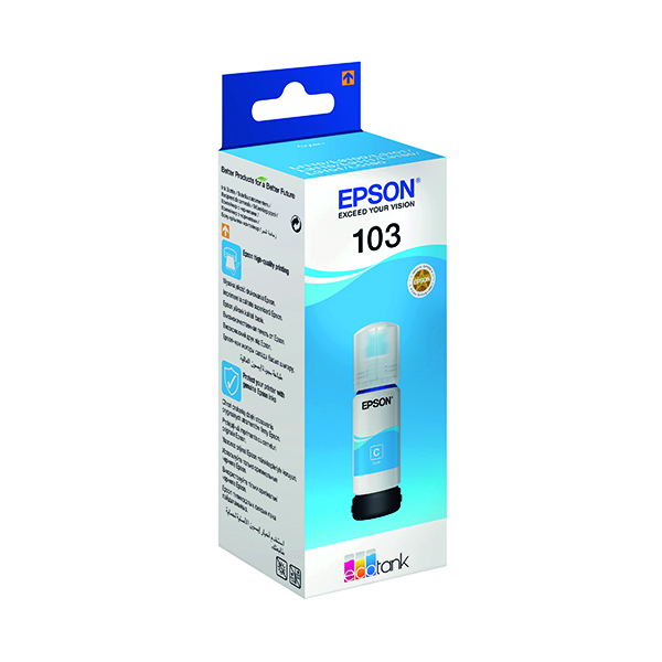 EPSON 103 INK BOTTLE ECOTANK CYAN