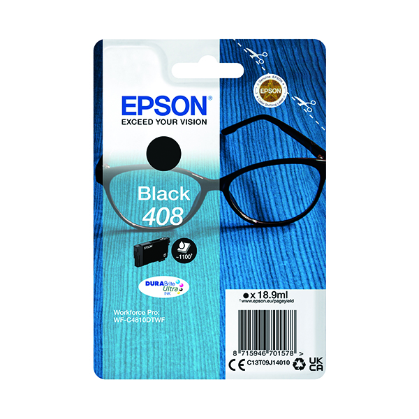 EPSON 408 INK CARTRIDGE BLACK