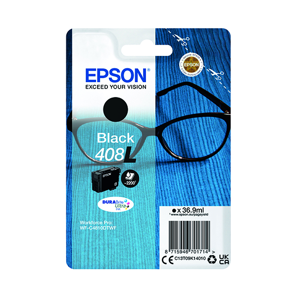 EPSON 408L INK CARTRIDGE HY BLACK