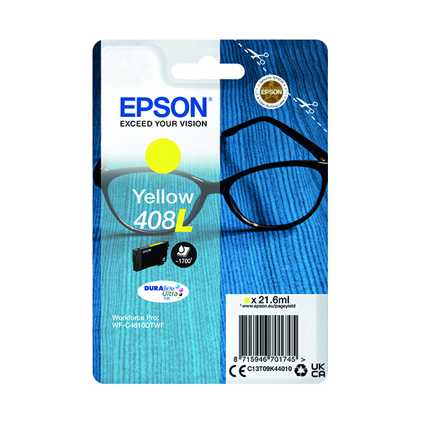 EPSON 408L INK CARTRIDGE HY YELLOW