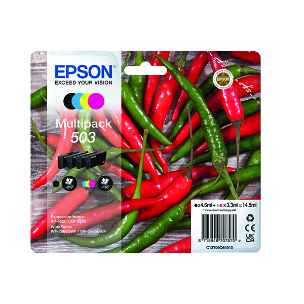 EPSON 503 INK CARTRIDGE MULTIPK CMYK