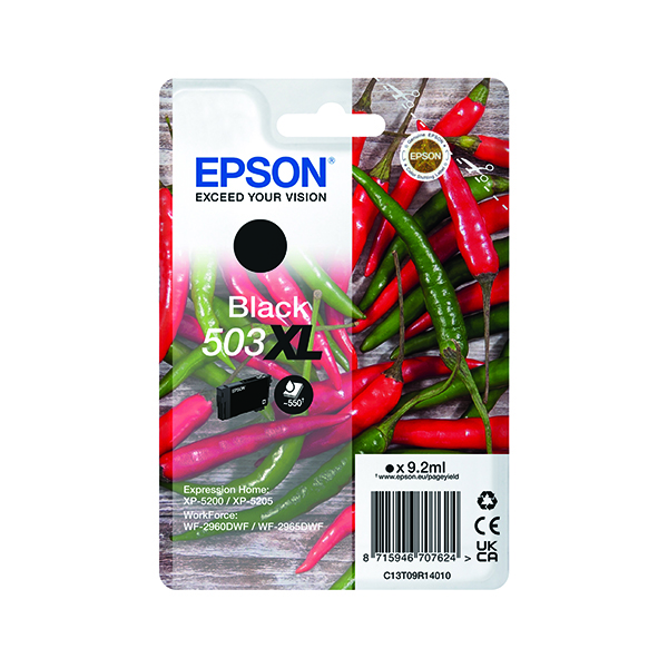 EPSON 503XL INK CARTRIDGE HY BLACK