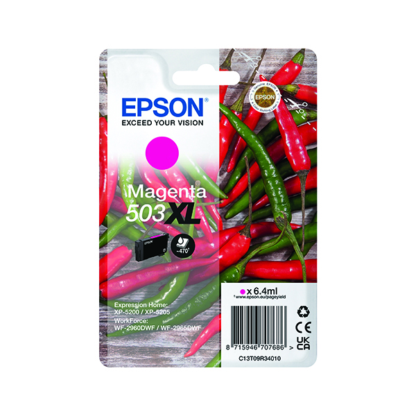 EPSON 503XL INK CARTRIDGE HY MAGENTA