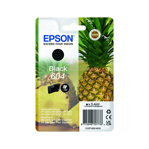 EPSON 604 INK CARTRIDGE BLACK