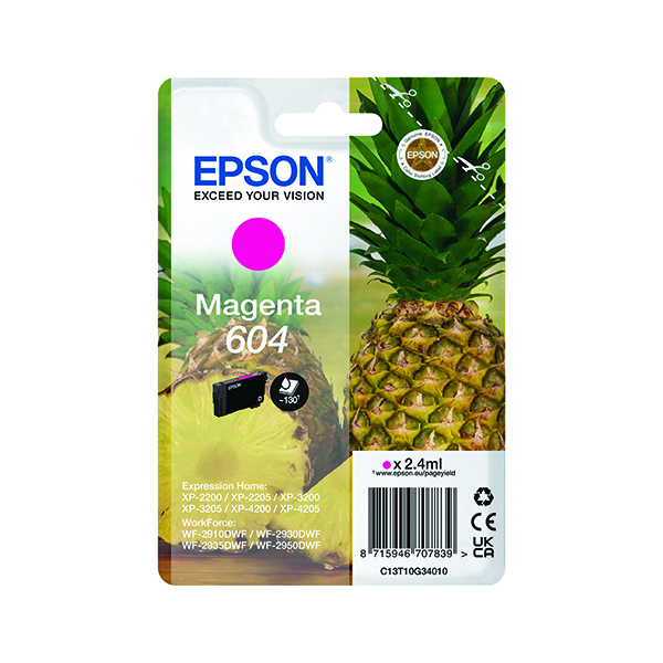 EPSON 604 INK CARTRIDGE MAGENTA