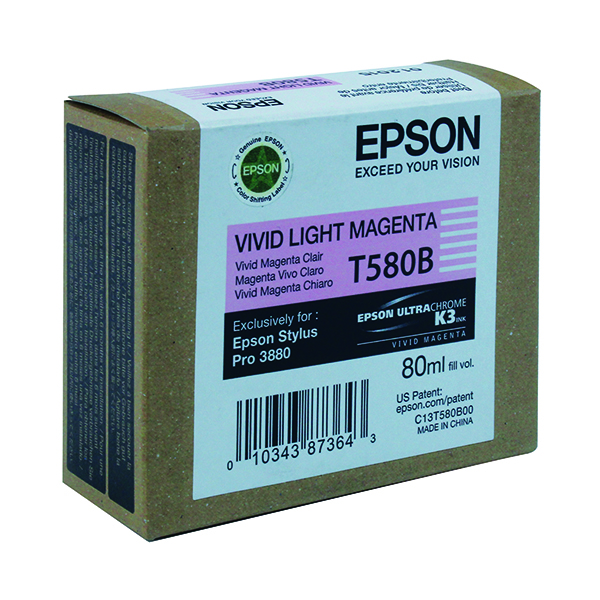 EPSON T580B INK CART VIVID LIGHT MAG