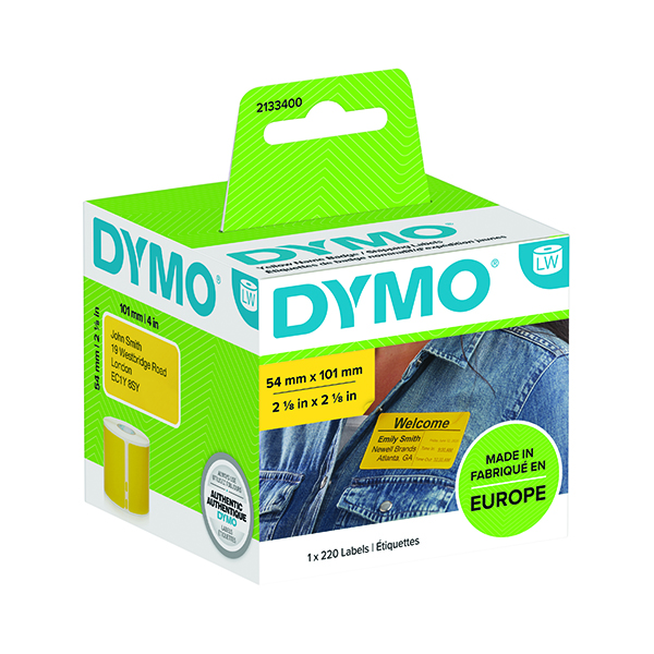 DYMO LW SHIP LABEL 54X101 YLW PK 220