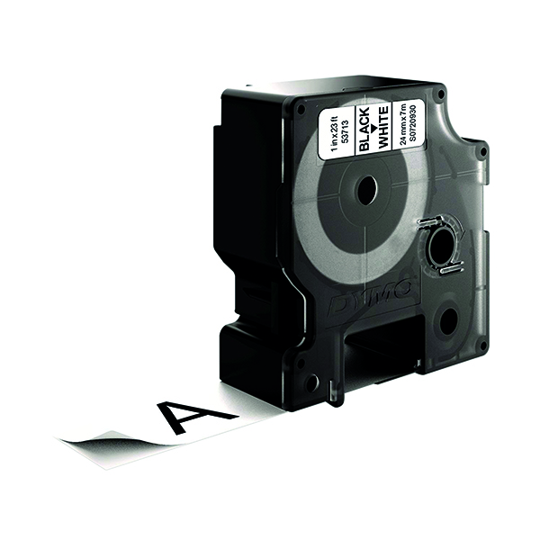 DYMO D1 LABEL TAPE 24MM BLACK WHITE