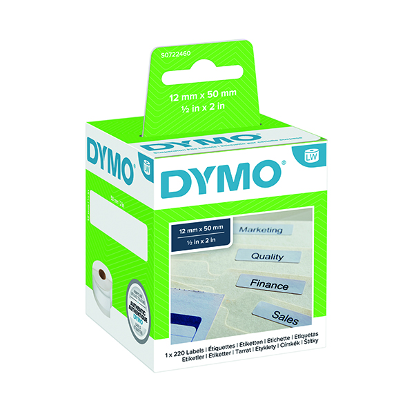 DYMO SUSPENSION FILE LABEL 50MMX12MM