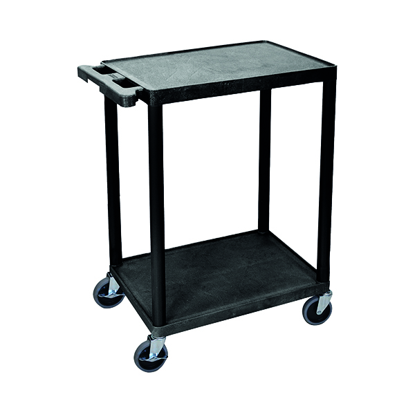 MPPS 2 SHELF TROLLEY BLACK