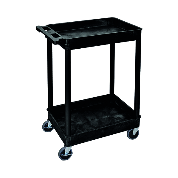 MPPS 2 70MM DEEP TRAY TROLLEY BLACK