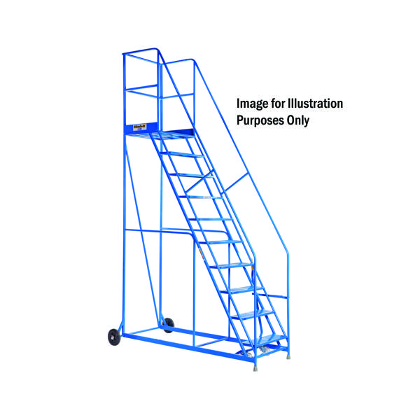 CLIMB-IT W/H STEPS 600 PTFM 6-TR BLU