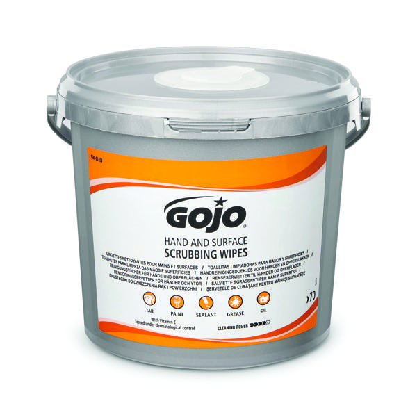 GOJO HAND SURFACE WIPES BUCKET PK70