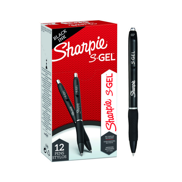 SHARPIE S GEL PEN ASSORTED PACK 12