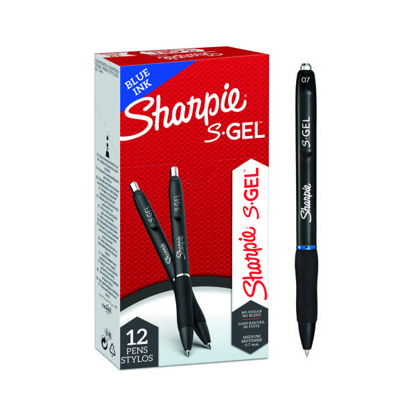 SHARPIE S GEL PEN BLUE PACK OF 12