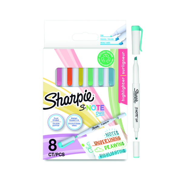 SHARPIE HIGHLIGHTERS/MARKERS PK8