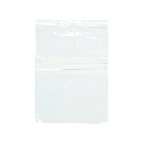 WRITE ON MINIGRIP BAG 205X280MM