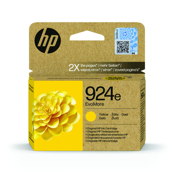 HP 924E EVOMORE INK CART YLW