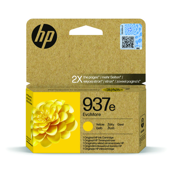 HP 937E EVOMORE INK CART YLW