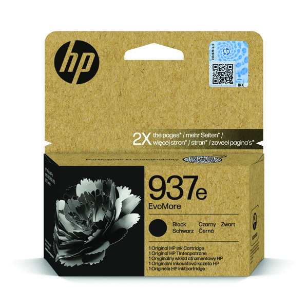 HP 937E EVOMORE INK CART BLK